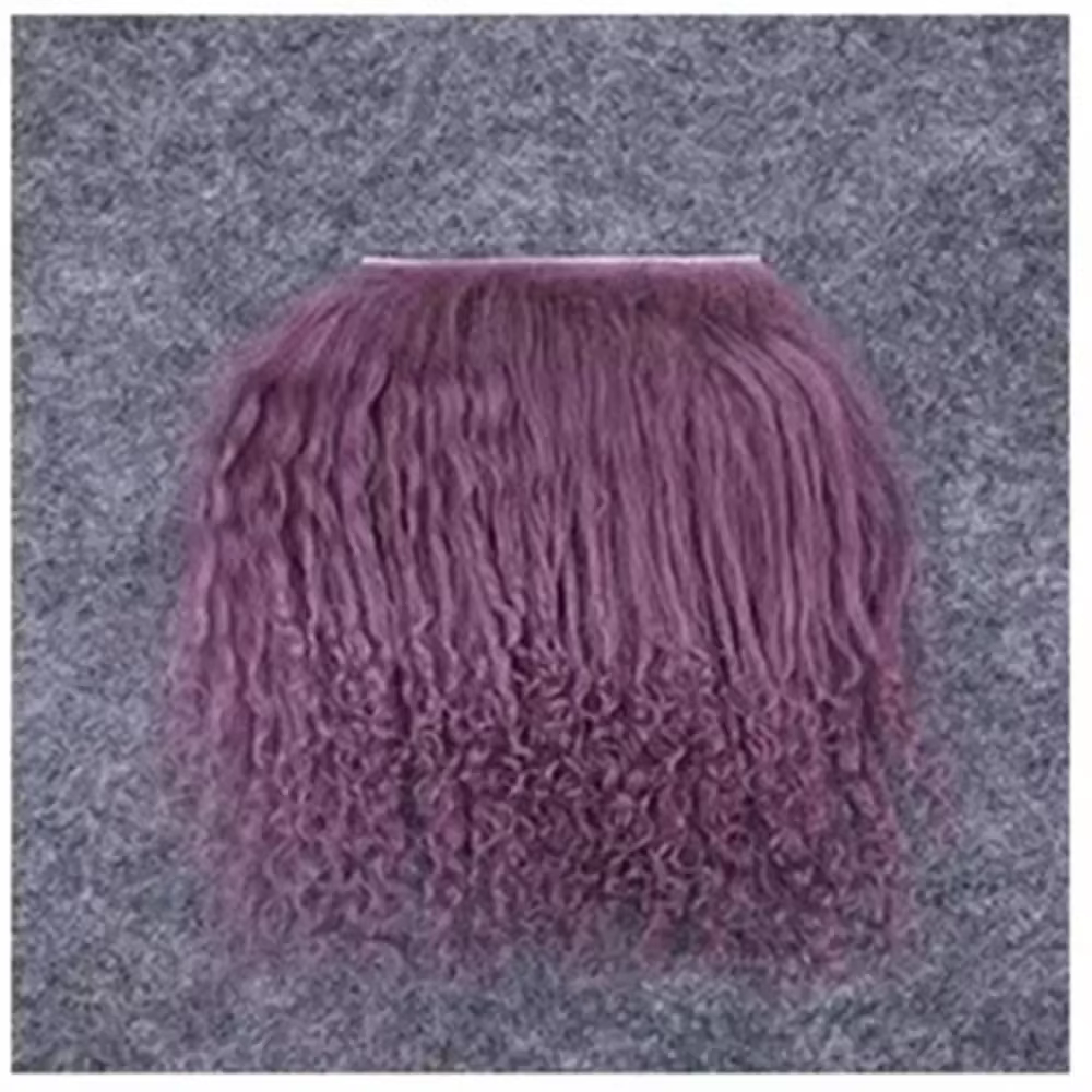 Faux cheveux BJD rangée de cheveux Bjd poupées cheveux synthèse brute BJD trames de cheveux perruque à la main crochet trames de cheveux BJD bricolage cheveux poupées accessoires
