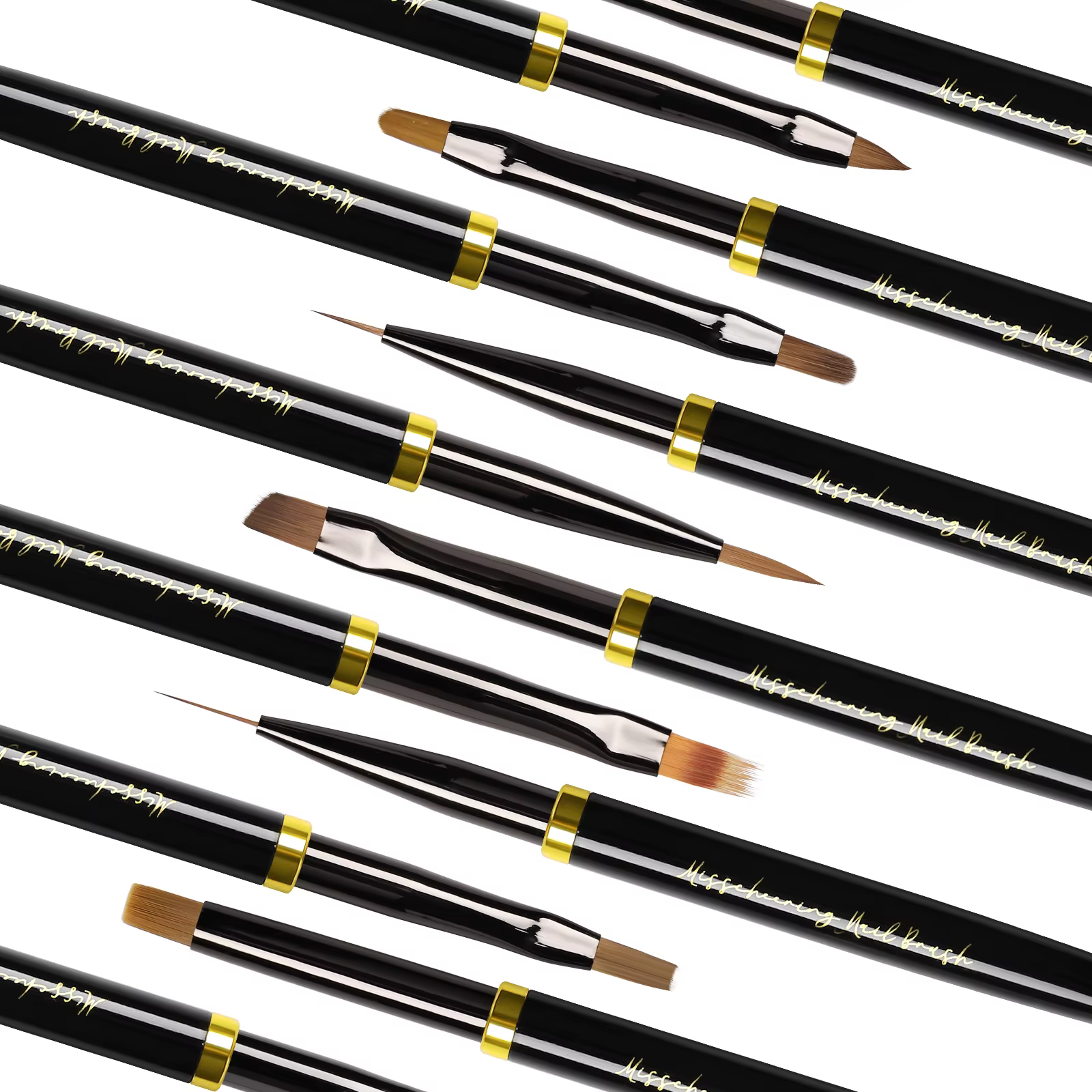 Brosse à ongles noire, brosse à Gel pour manucure