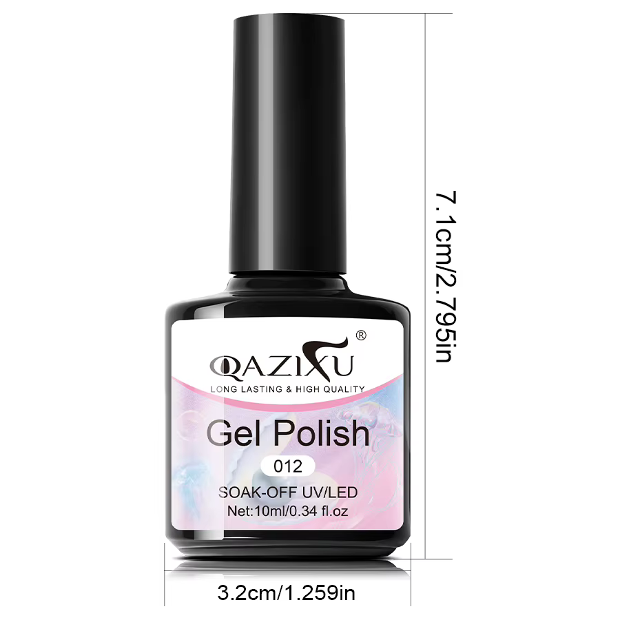 Lot de 1/6 vernis à ongles gel effet coquillage nacré