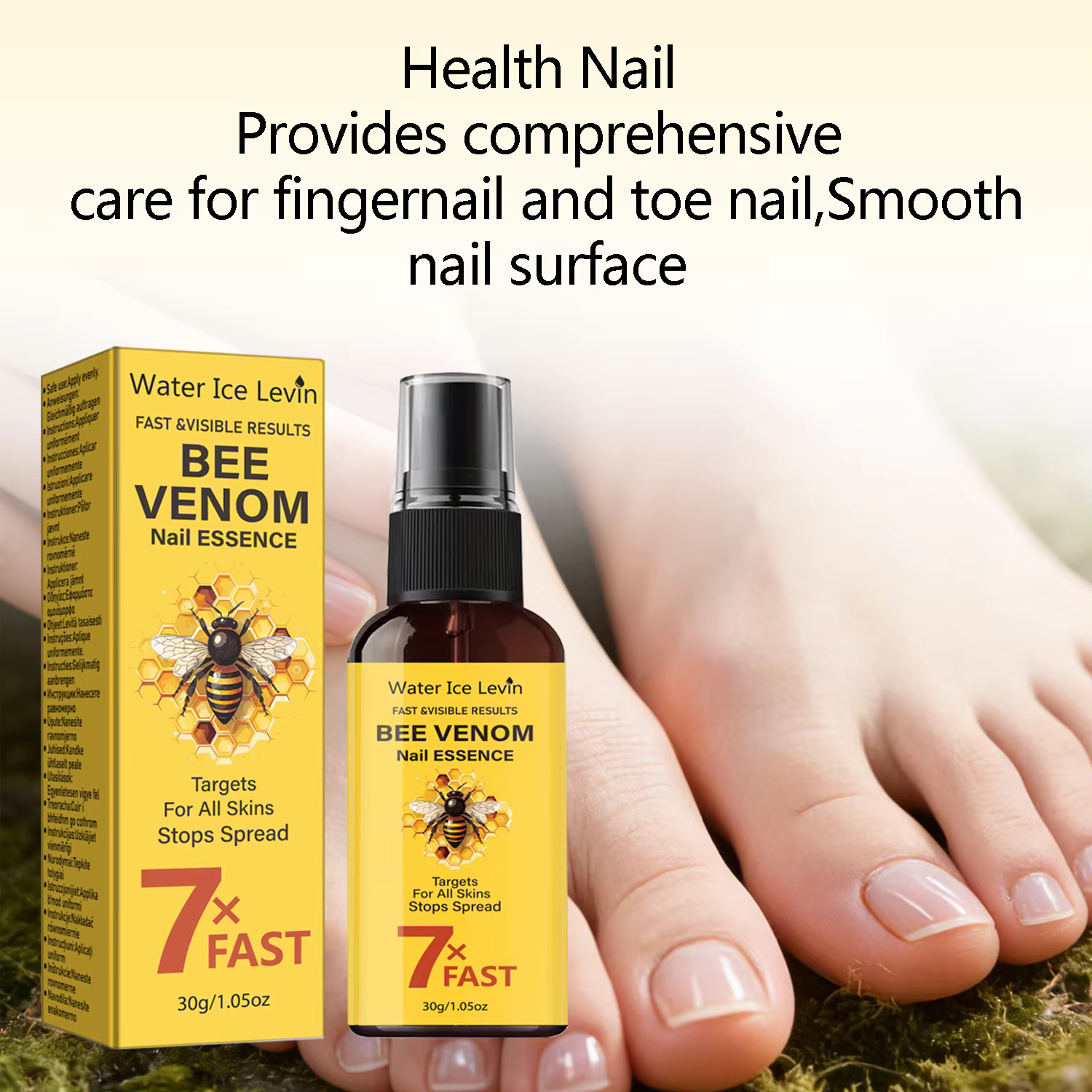 Essence pour ongles au venin d'abeille - Action rapide 7X