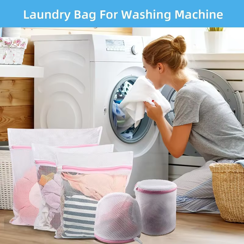 Sac à linge pour l'entretien des vêtements, panier à linge sale pour machines à laver, sacs en filet réutilisables pour chaussures de voyage, organisateur de vêtements et soutiens-gorge pour femme