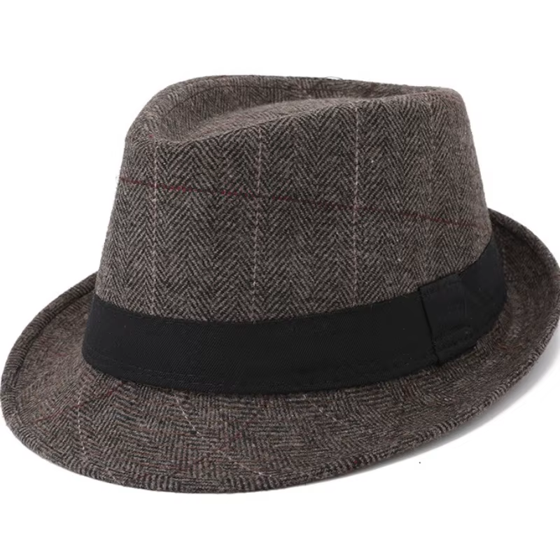 Chapeaux de Jazz en feutre britannique pour hommes d'âge moyen, seau unisexe en laine, automne hiver, casquettes magiques pour fête de mariage, nouvelle collection 2025
