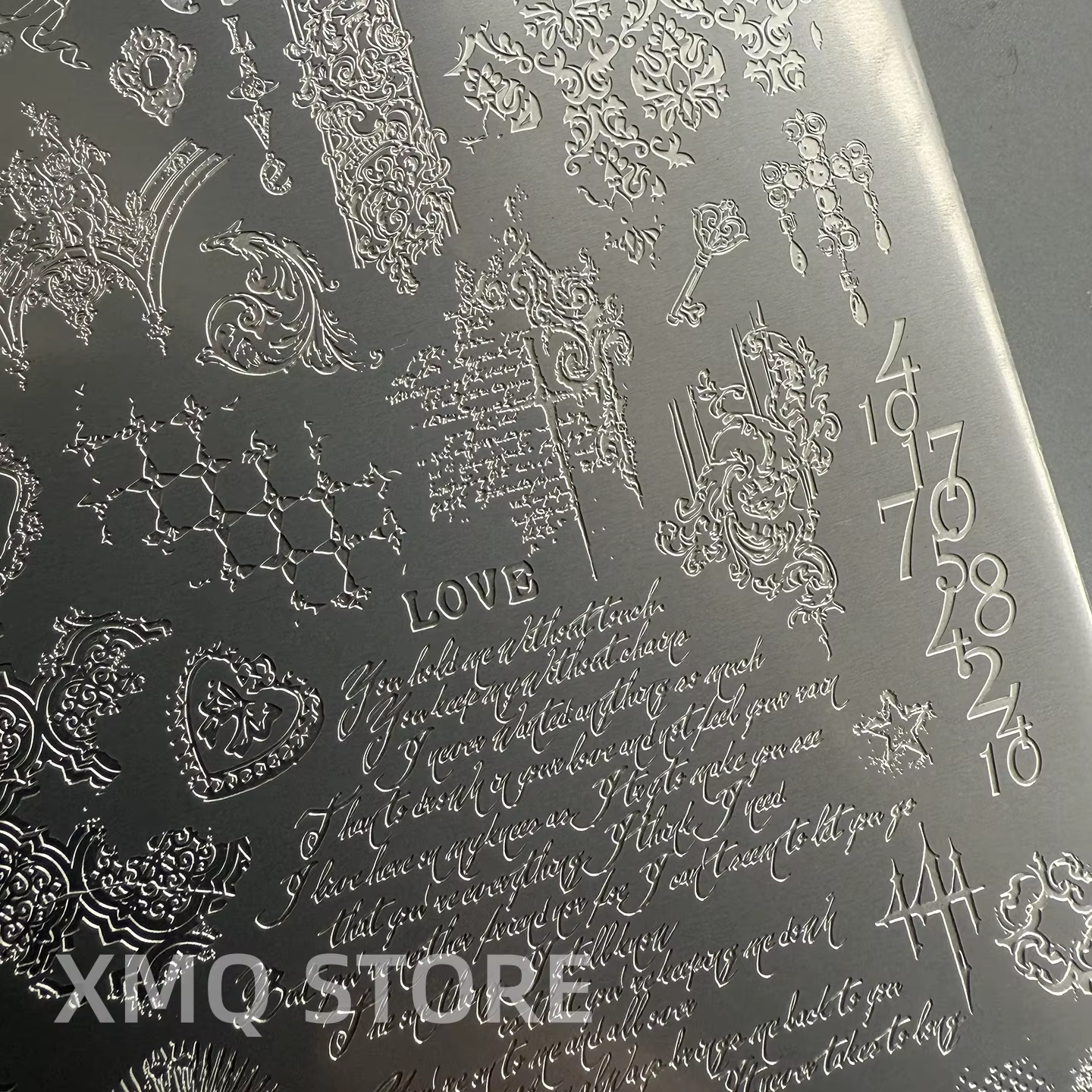 XMQ NAIL ART STAMPING PLATES NUMÉRO TEMPLATES LETTES IMAGEPLATE