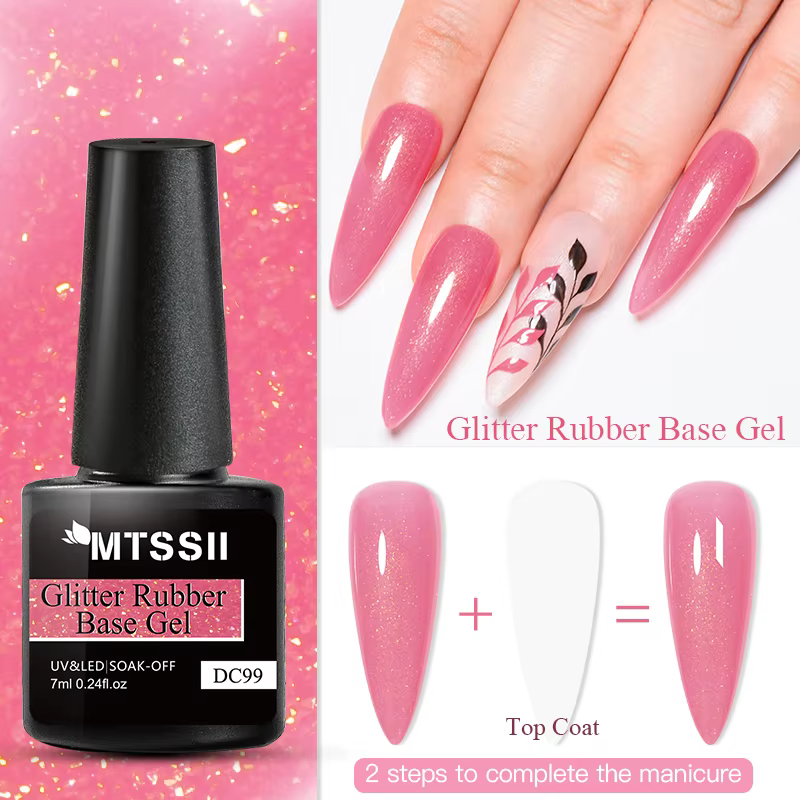 Vernis Gel à Base de caoutchouc à paillettes