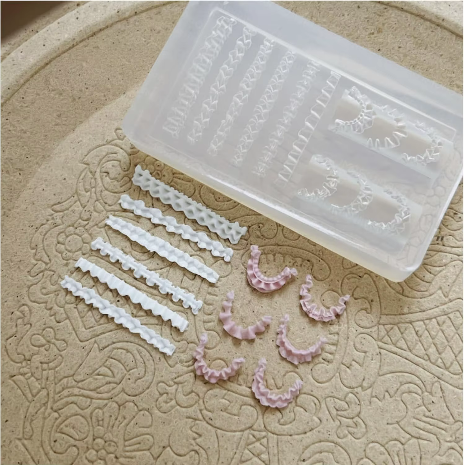 Pochoir 3D en silicone pour nail art