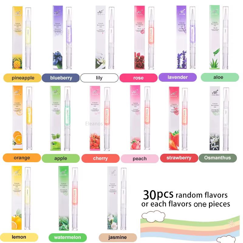 30 pièces huile pour cuticules soin des ongles
