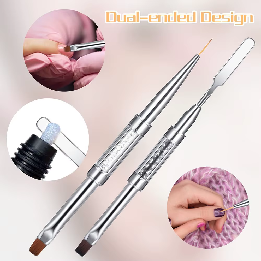 Brosse à ongles dure à double extrémité