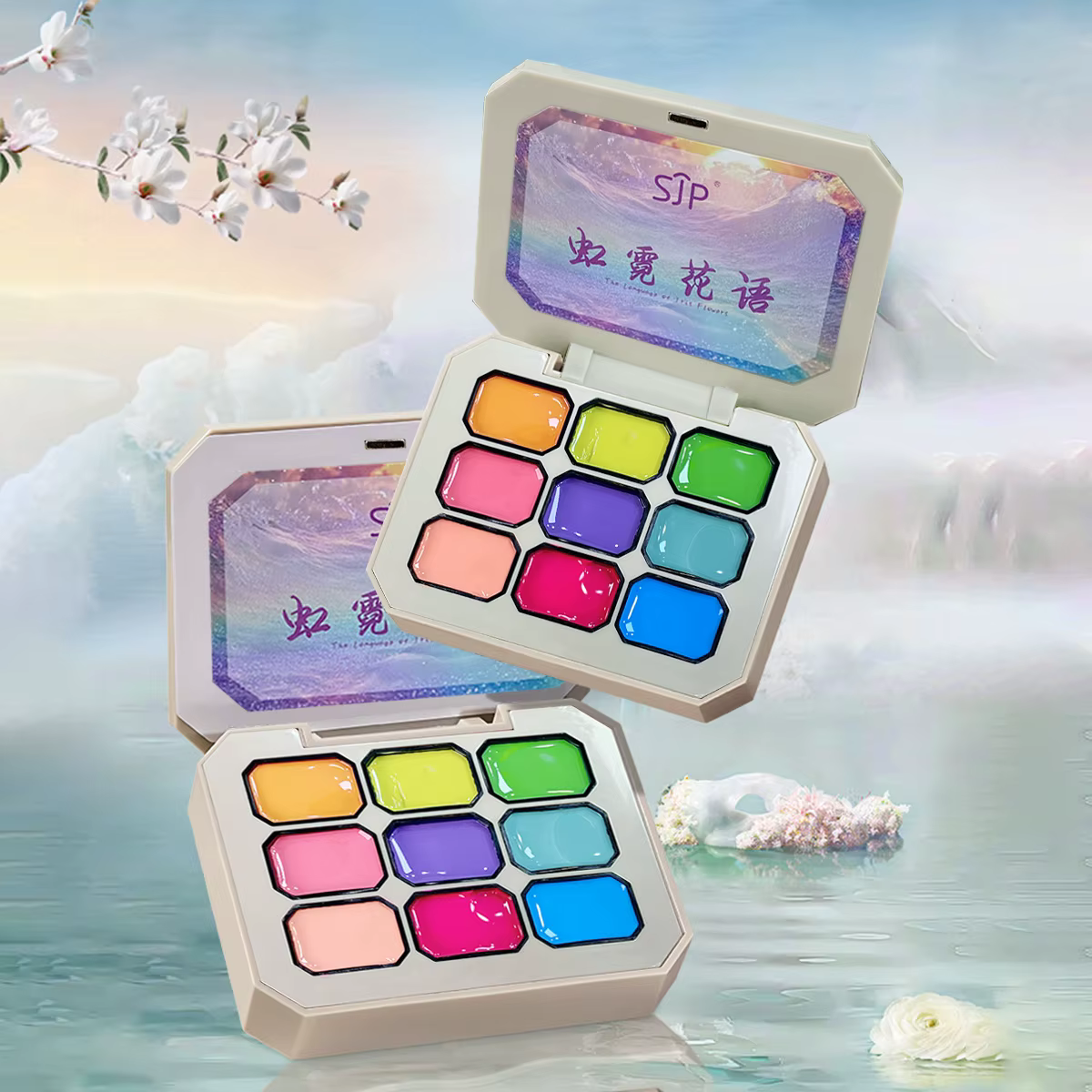 1pc Sjp 9 couleurs solide vernis à ongles pat gel peinture dégradé brillant gel nail art création décoration salon bricolage été populaire