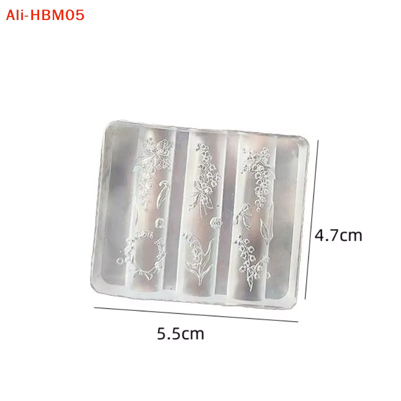 (HB05) Moule à ongles en silicone 3D Lily Of The Valley