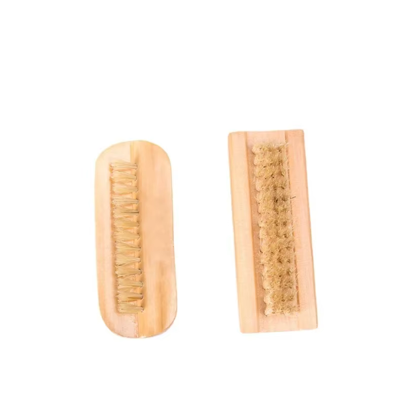 Brosse de nettoyage Double face en poils de bambou