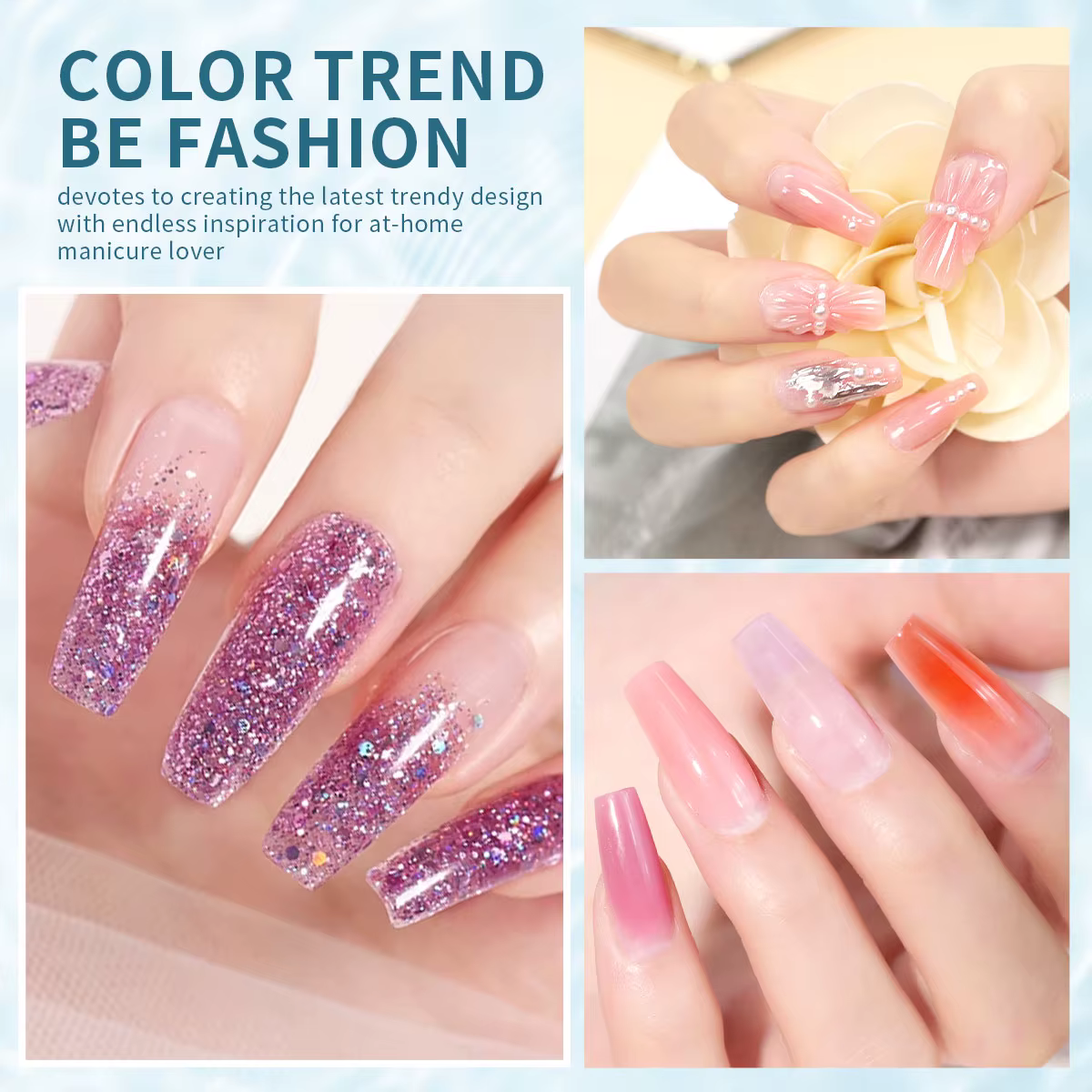 LIMEGIRL 30ML Gel à Expansion rapide polissage Solution antidérapante Gel Semi-Permanent Transparent acrylique liquide Nail Art Extension Gel