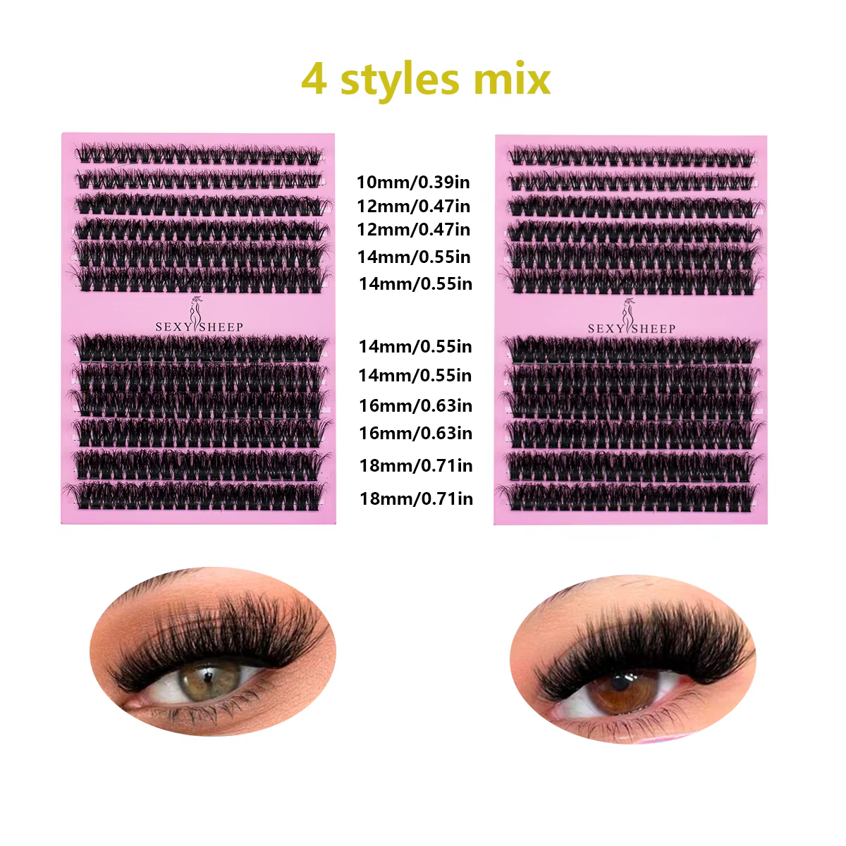 Bricolage faux cils grappes Extensions