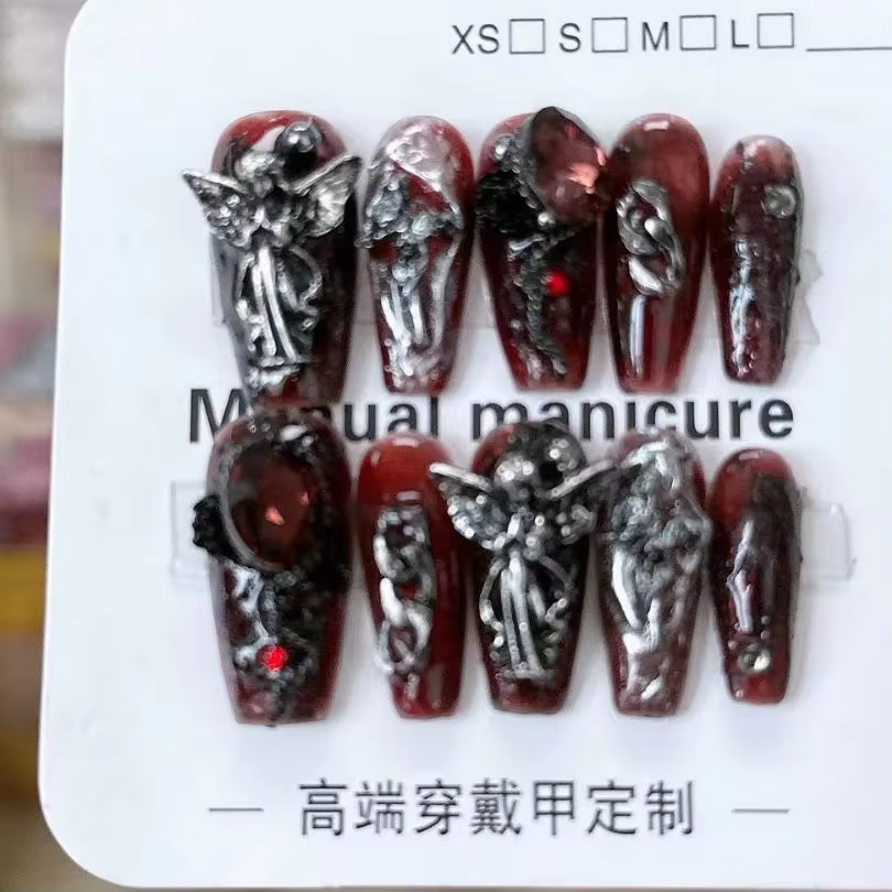 Faux ongles portables faits à la main