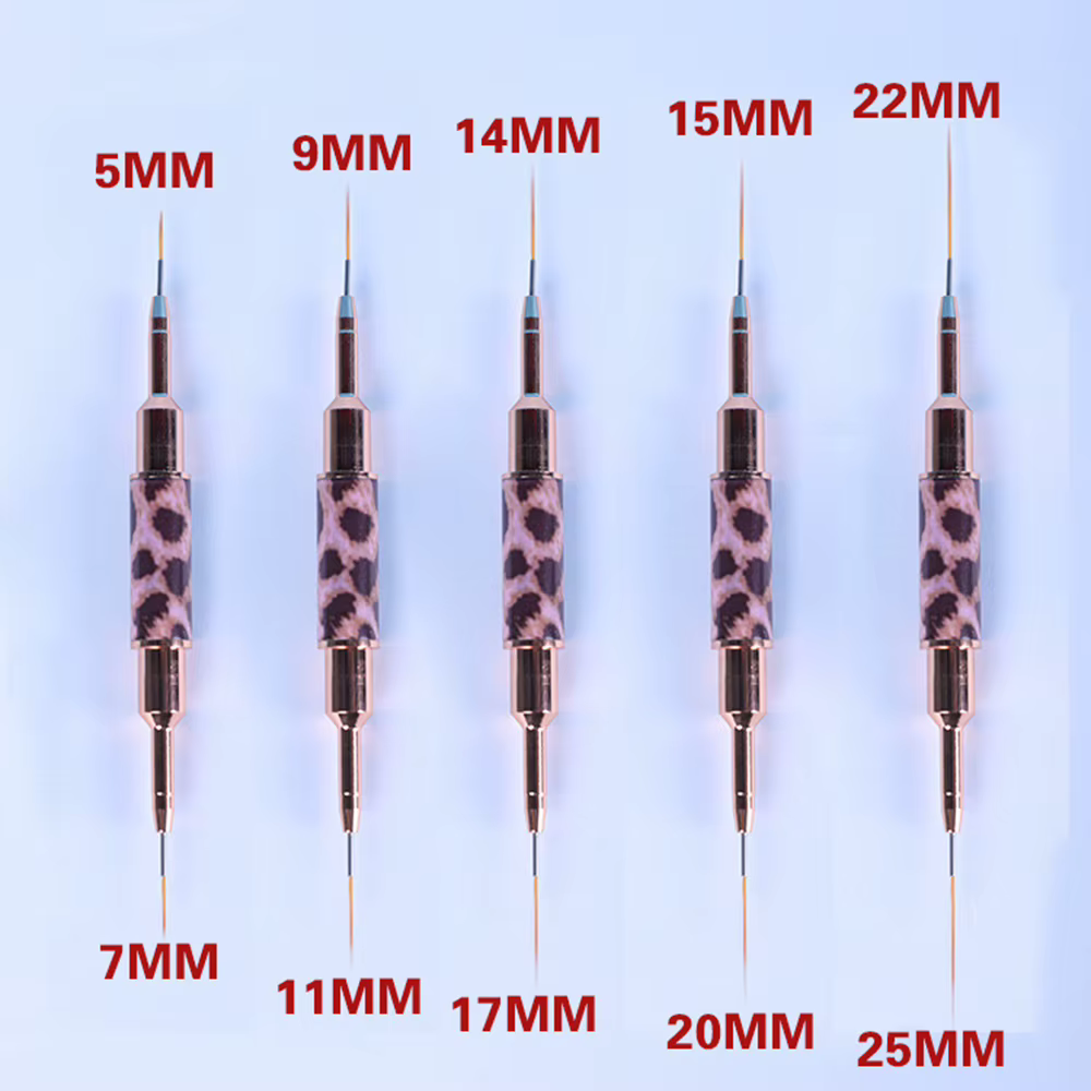 Pinceaux pour Nail Art imprimé léopard