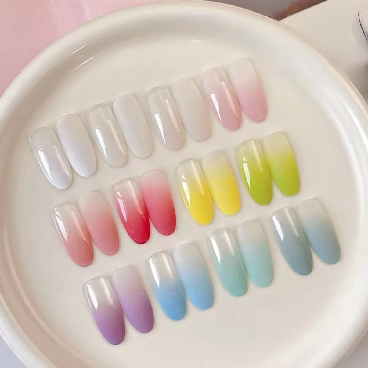 Baume à ongles en gel solide 12 couleurs