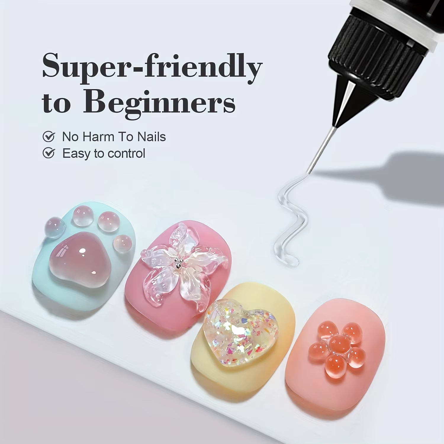 Gel d'art d'ongle 3D 10g