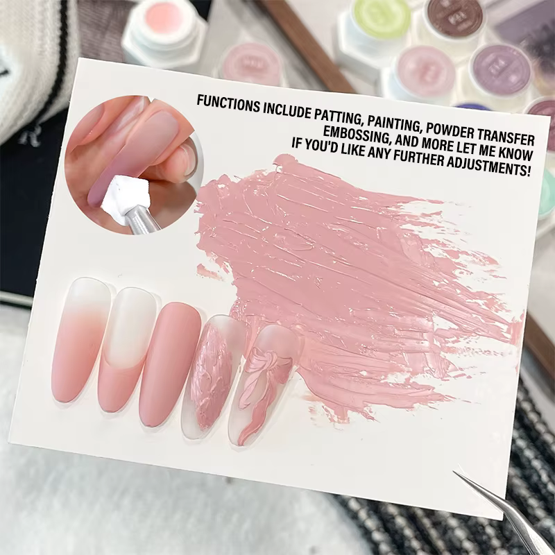 Gel de tapotement à coussin d'air pour ongles
