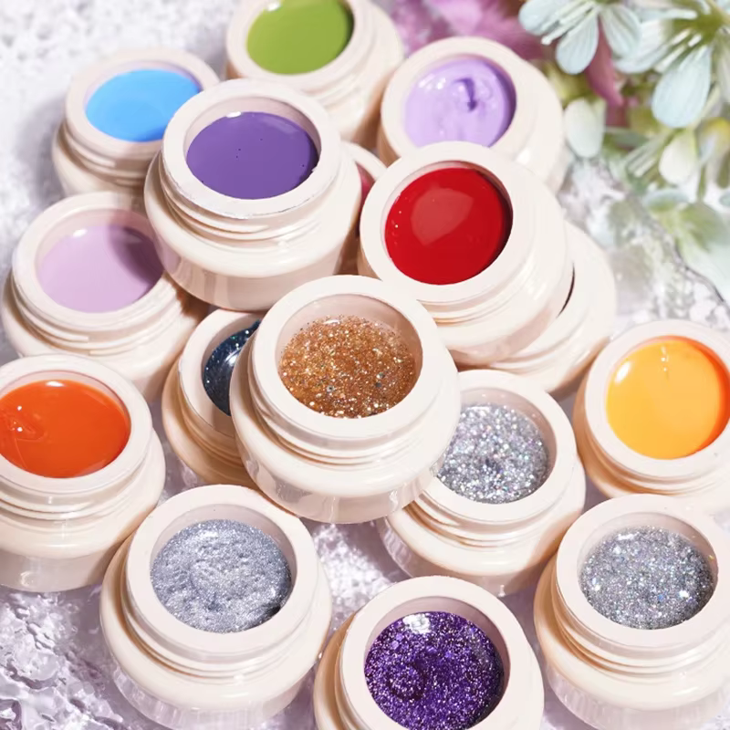 Macaron-Verhéritage à Ongles Gel UV Semi-Continu