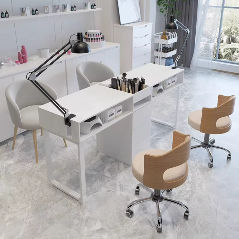 Chaise européenne bureau à ongles poste de travail réglable nordique design bureau à ongles équipement nordique Tavolo Pieghevole meubles de manucure