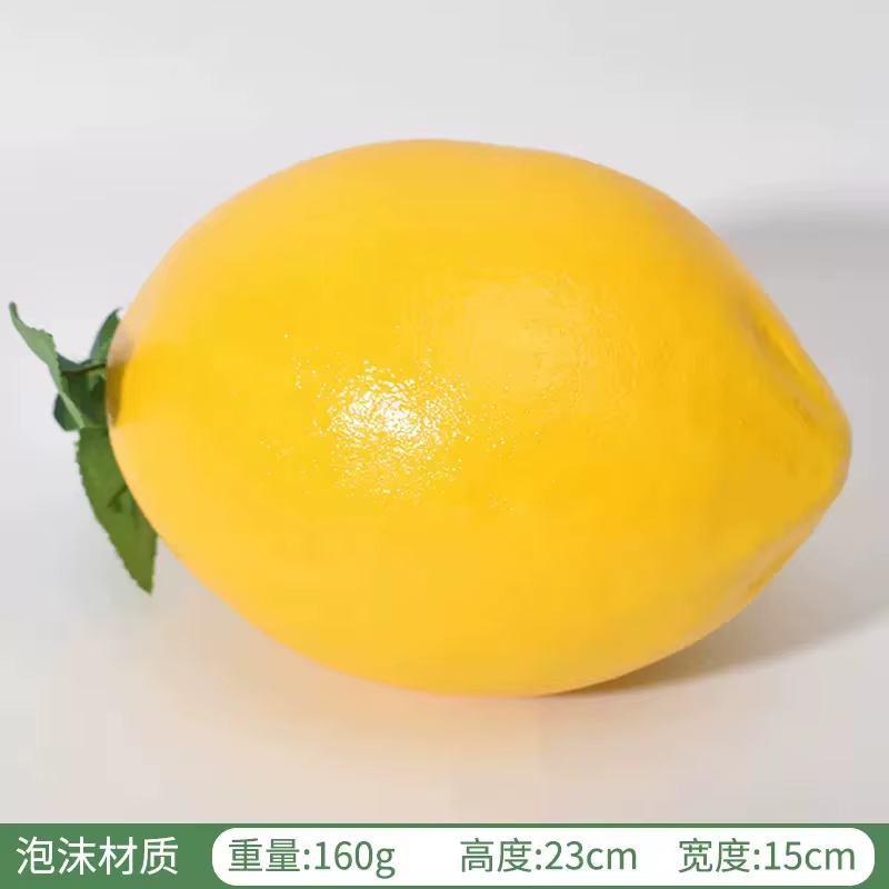 Grand modèle de Simulation de citron, faux fruits vert, faux citron jaune, photographie dans le magasin de fruits, accessoires de décoration de fenêtre