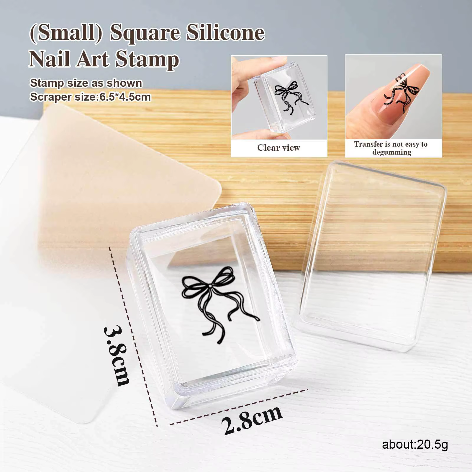 Kit de Plaques d'Estampage Carrées pour Nail Art
