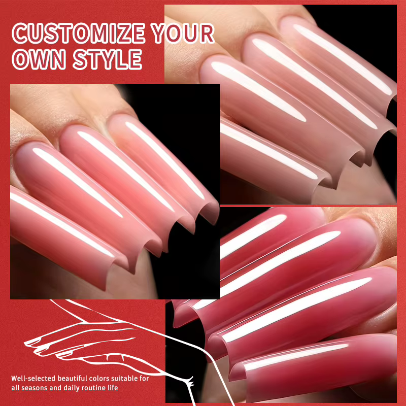 Gel à ongles en acrylique pour Extension, 30g, Blush rose, doux et dur, Semi-Permanent, UV, manucure, Nail Art