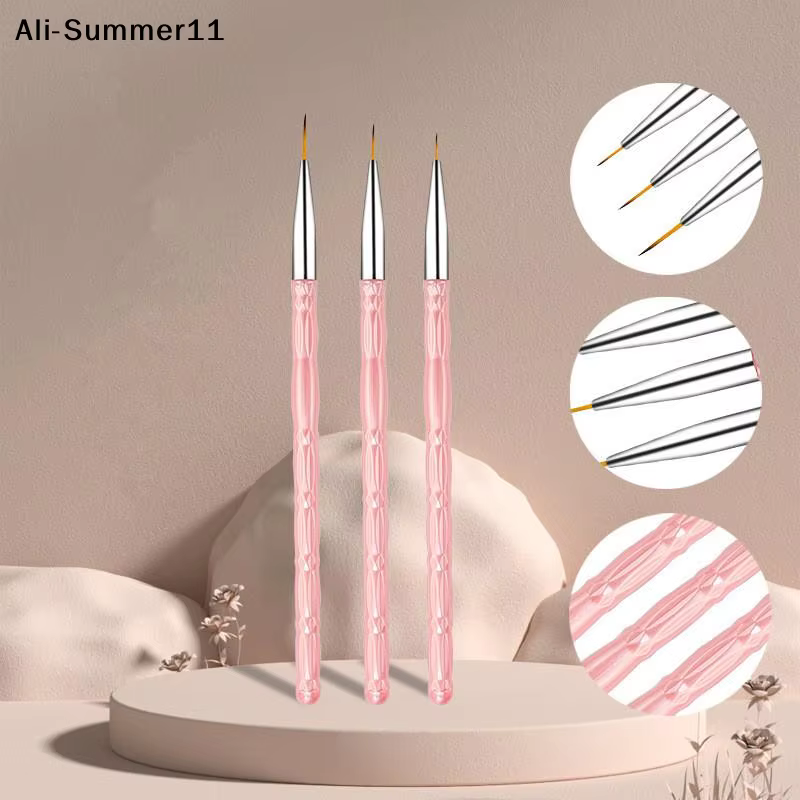 【Amn】 3 pinceaux pour nail art