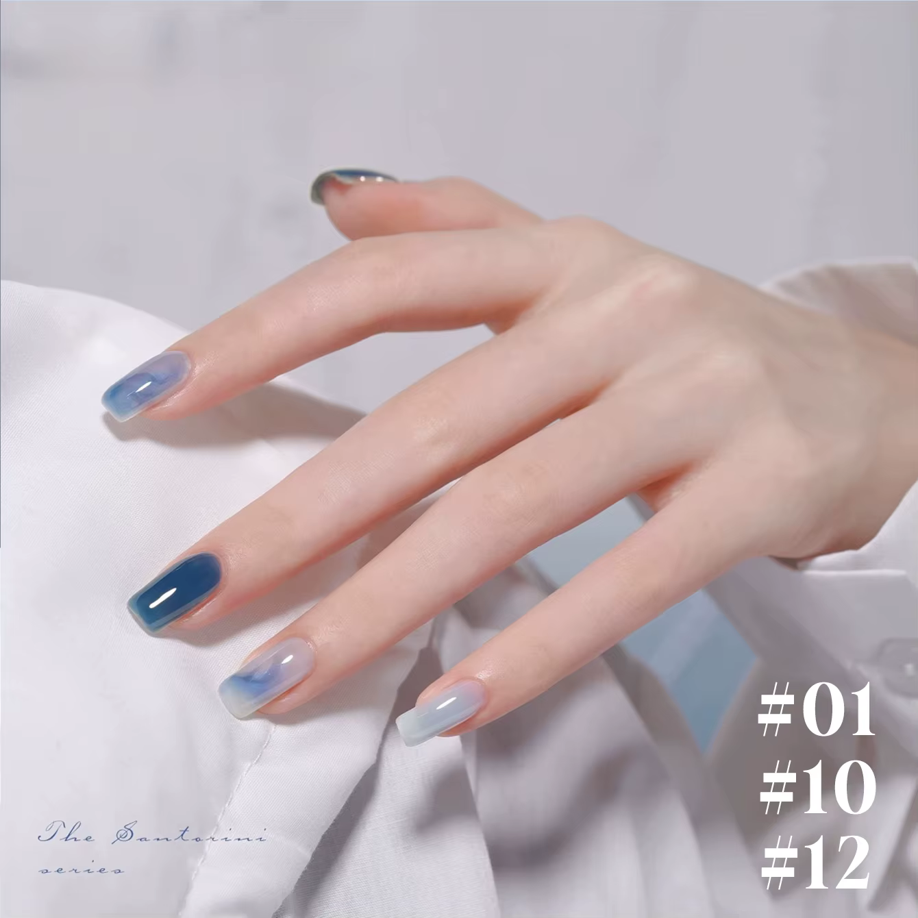 MIANEL 1-12 pièces 12ML printemps Santorin série Gel vernis à ongles 2025 nouveau populaire en ligne glace bleu