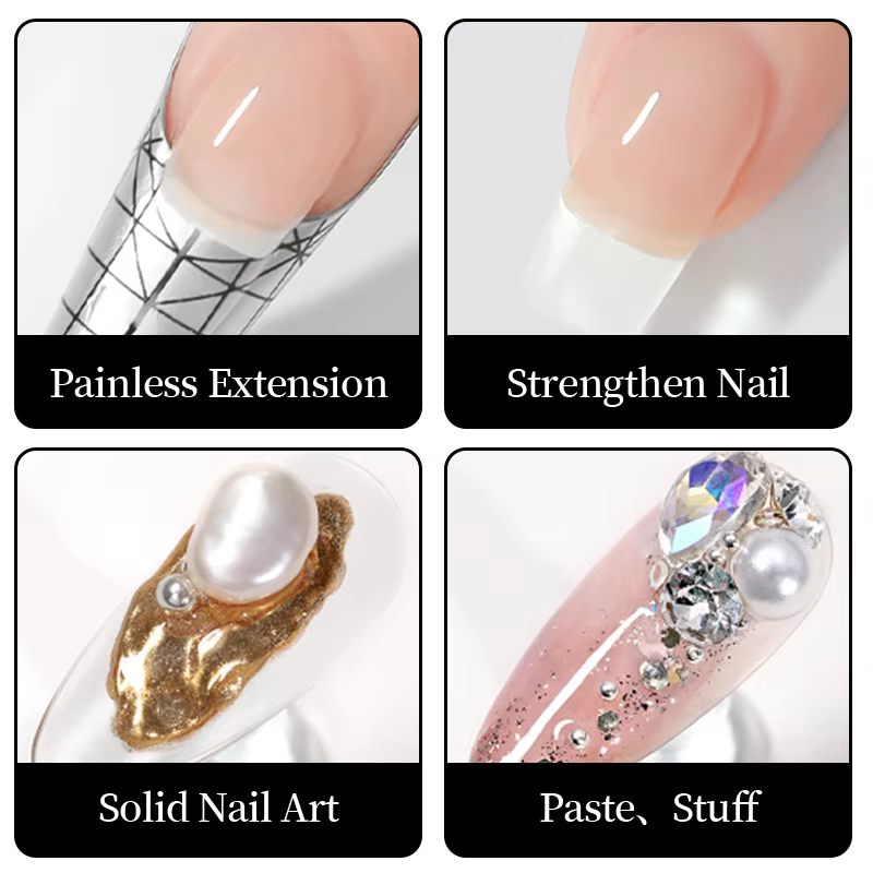 OXXI Gel pour Extension d'ongles manucure Poly ongles Gellac 56ml constructeur uv led Gel vernis Semi-permanent nu