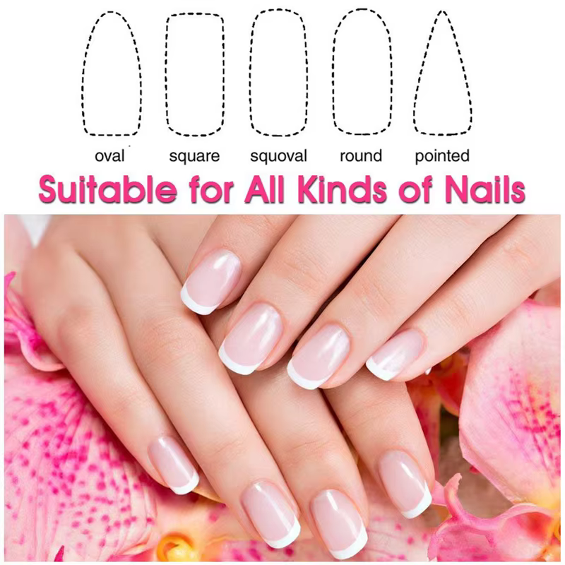 3X brillant à ongles en verre-limes