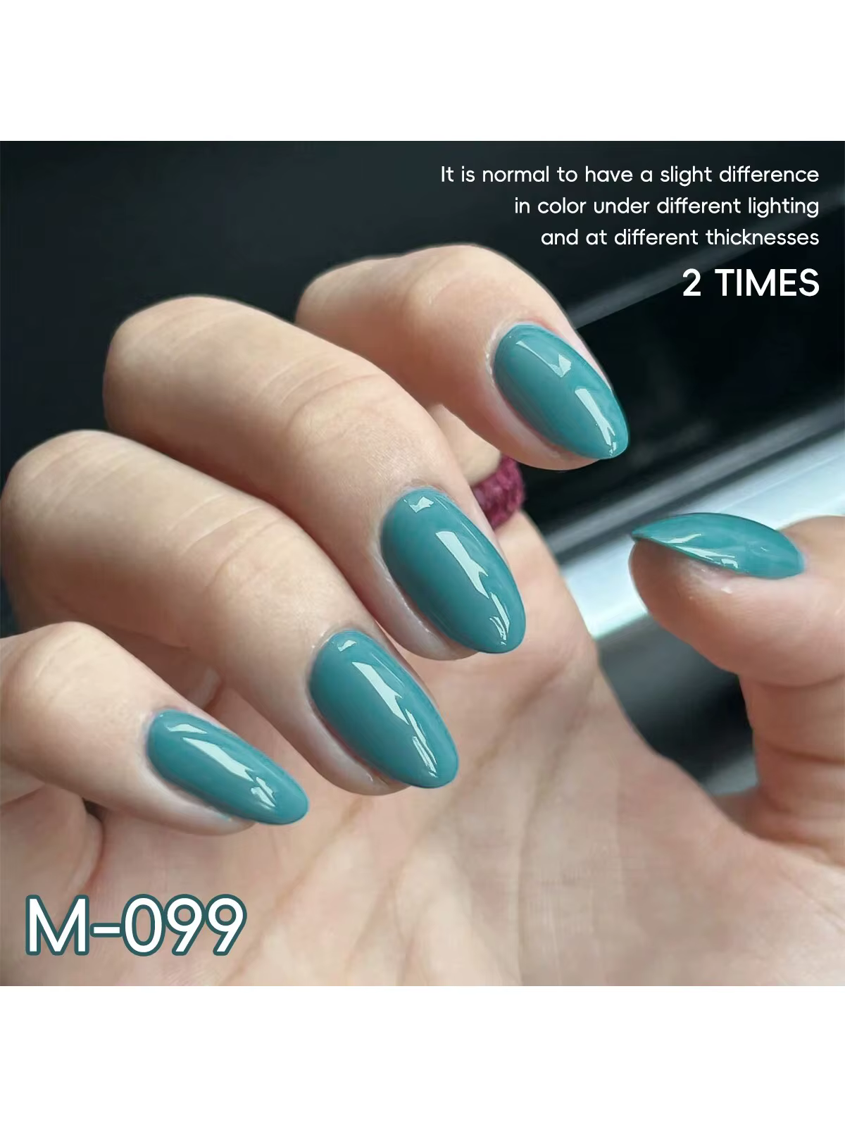 4 pièces 15ml Turquoise ensemble trempage UV LED Gel vernis à ongles