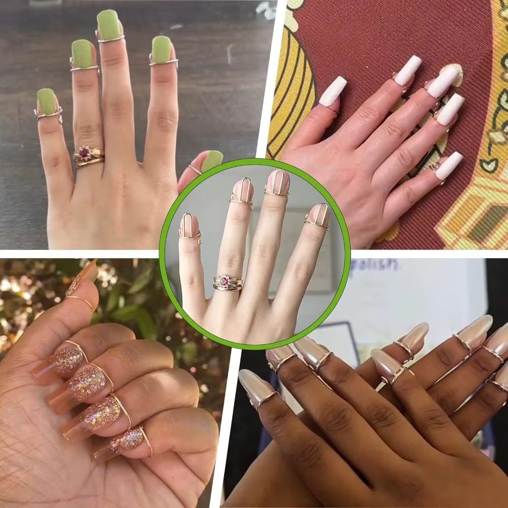 Anneaux d'ongles réutilisables