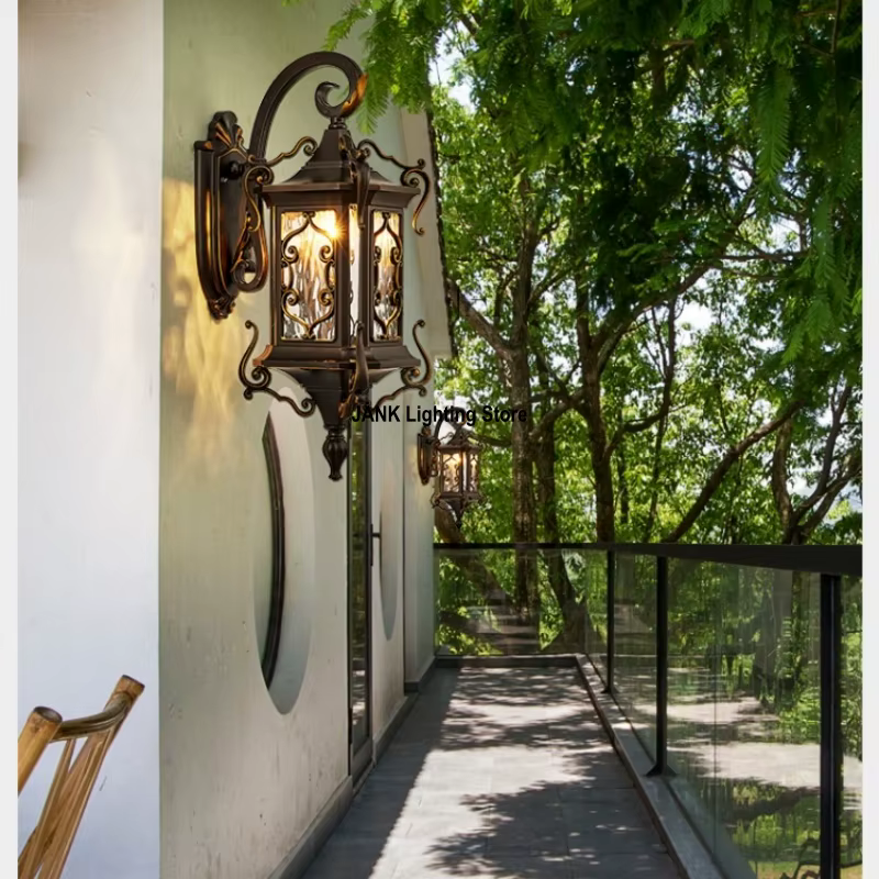 Lumières extérieures imperméables de cour lumières d'entrée de Villa de jardin des deux côtés appliques murales extérieures de balcon extérieur