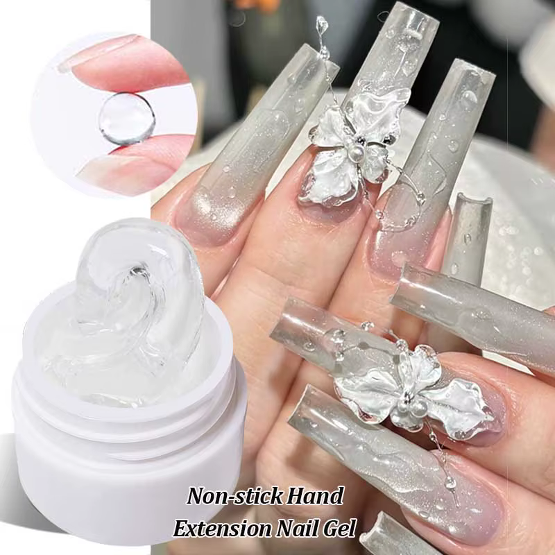 LILYCUTE 8ml clair antiadhésif main solide Extension vernis à ongles Gel 3D façonnage sculpture fleur acrylique UV Gel