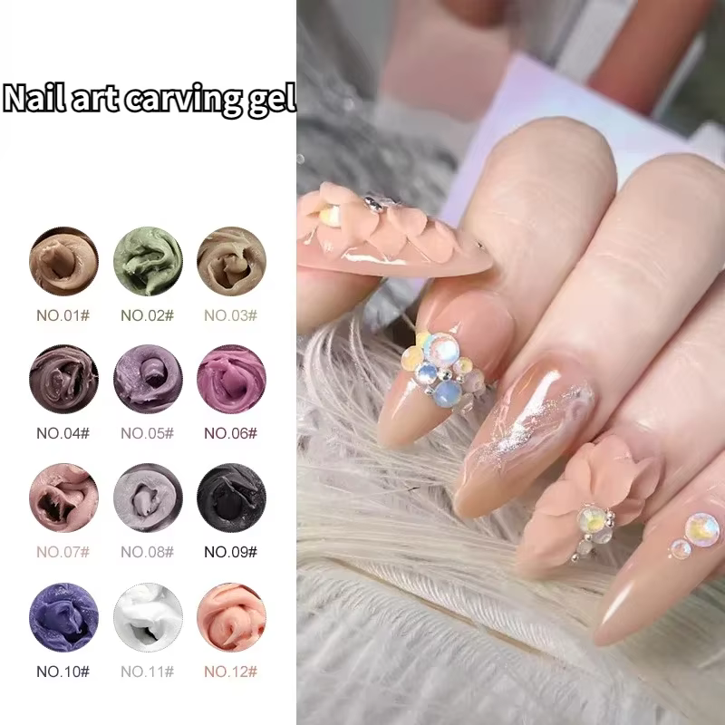 Colle à ongles carimplantée en trois dimensions 4D