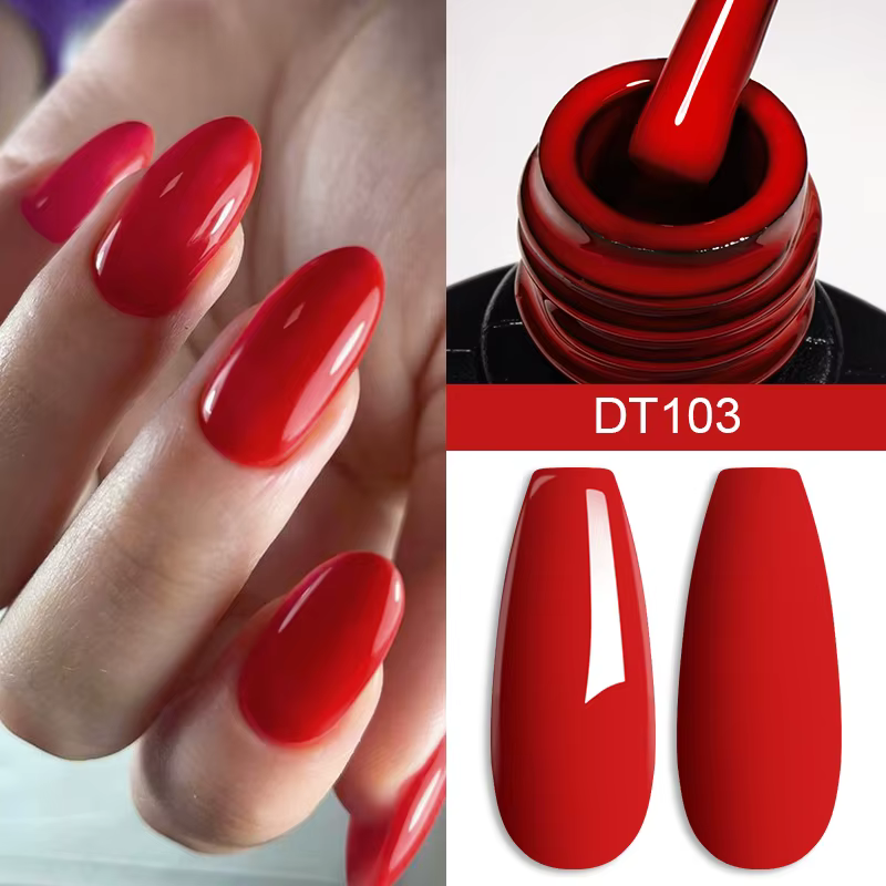 MEET ACROSS – vernis à ongles Gel rouge vin