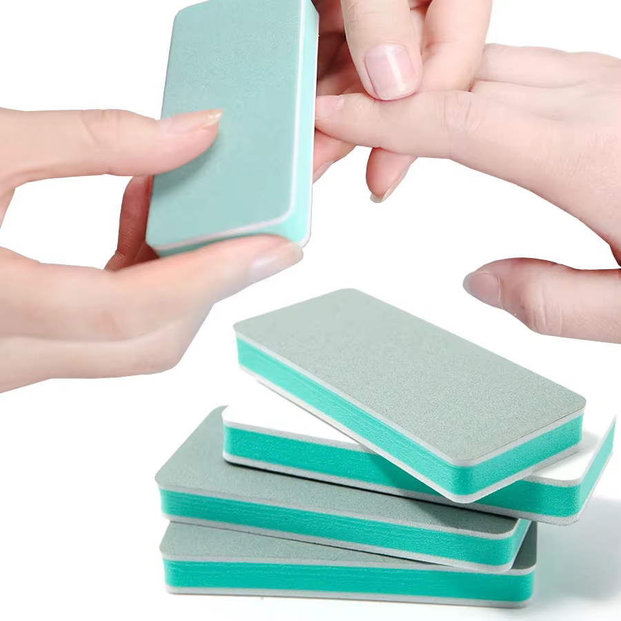 Blocs de polissage des ongles double face