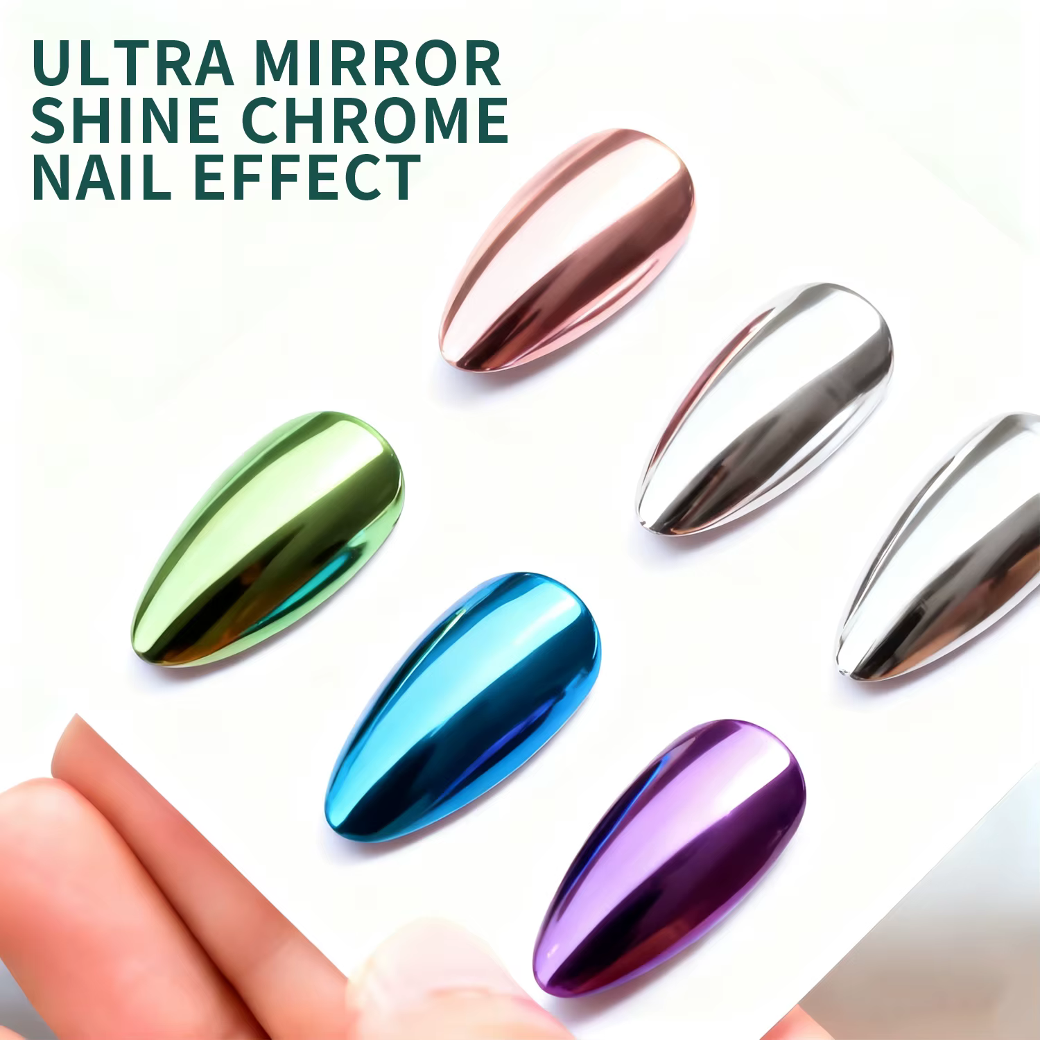 Nailpop Magic Mirror Top Coat améliore l'effet miroir. Ce lien comprend