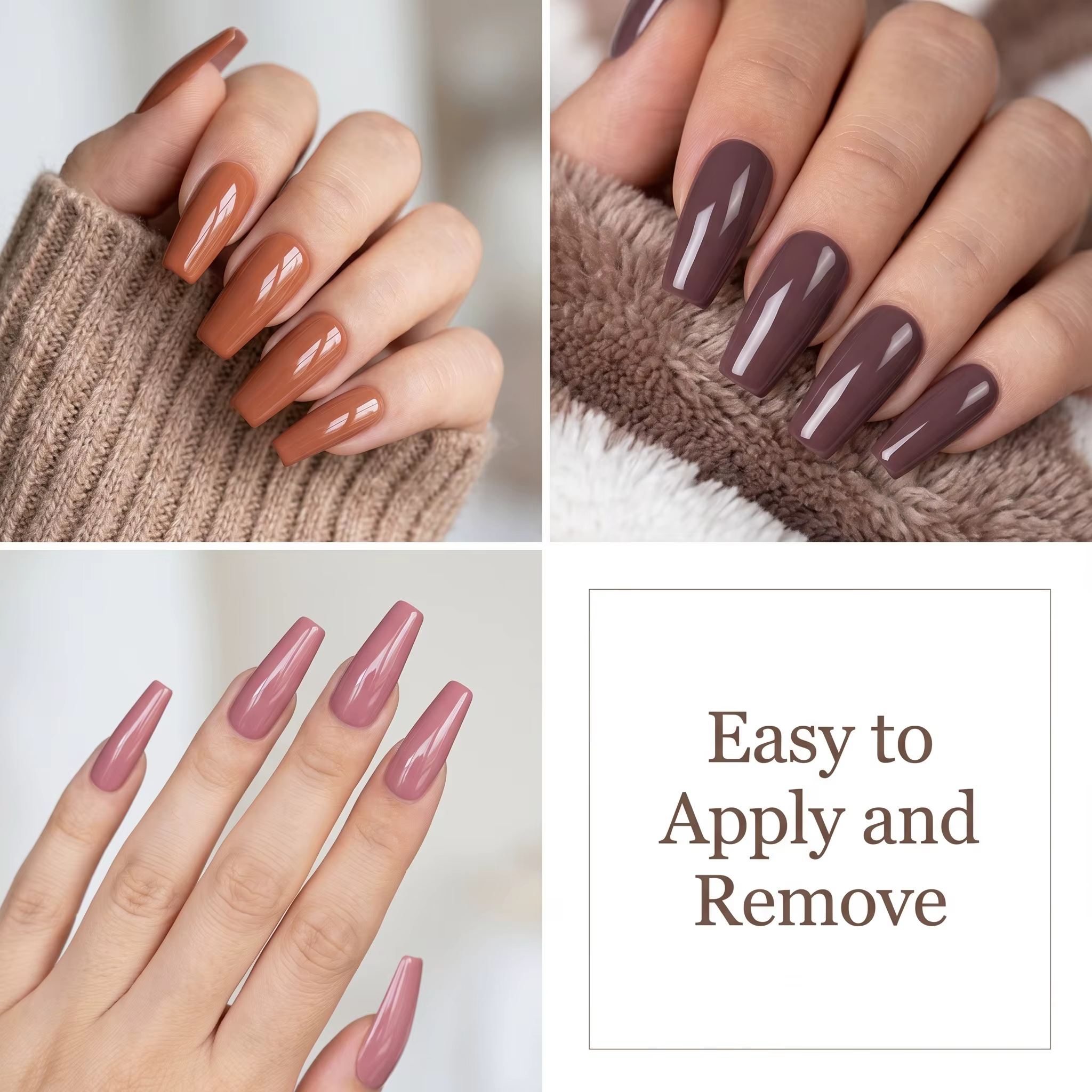 Ensemble de vernis à ongles en gel de couleur tendance