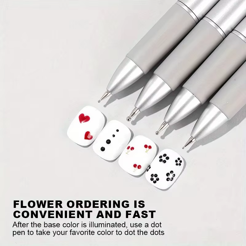 Outils de nail art 6 en 1 : Disque de pointillage