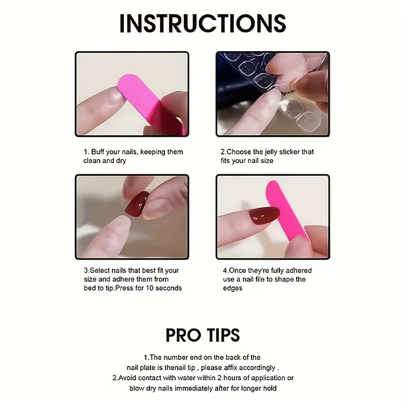 10 pièces de faux ongles faits à la main