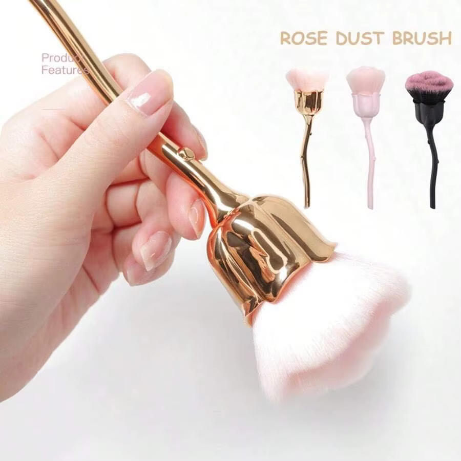 Brosse à ongles en forme de fleur de beauté