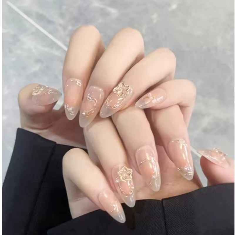 10 pièces de décoration d'ongles en forme d'amande