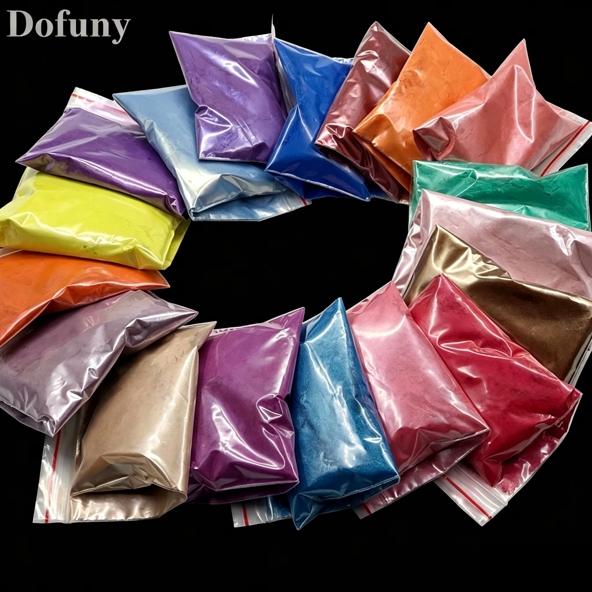 Poudre de Mica Nacré Colorée 20g – Pigment Métallique pour Vernis à Ongles