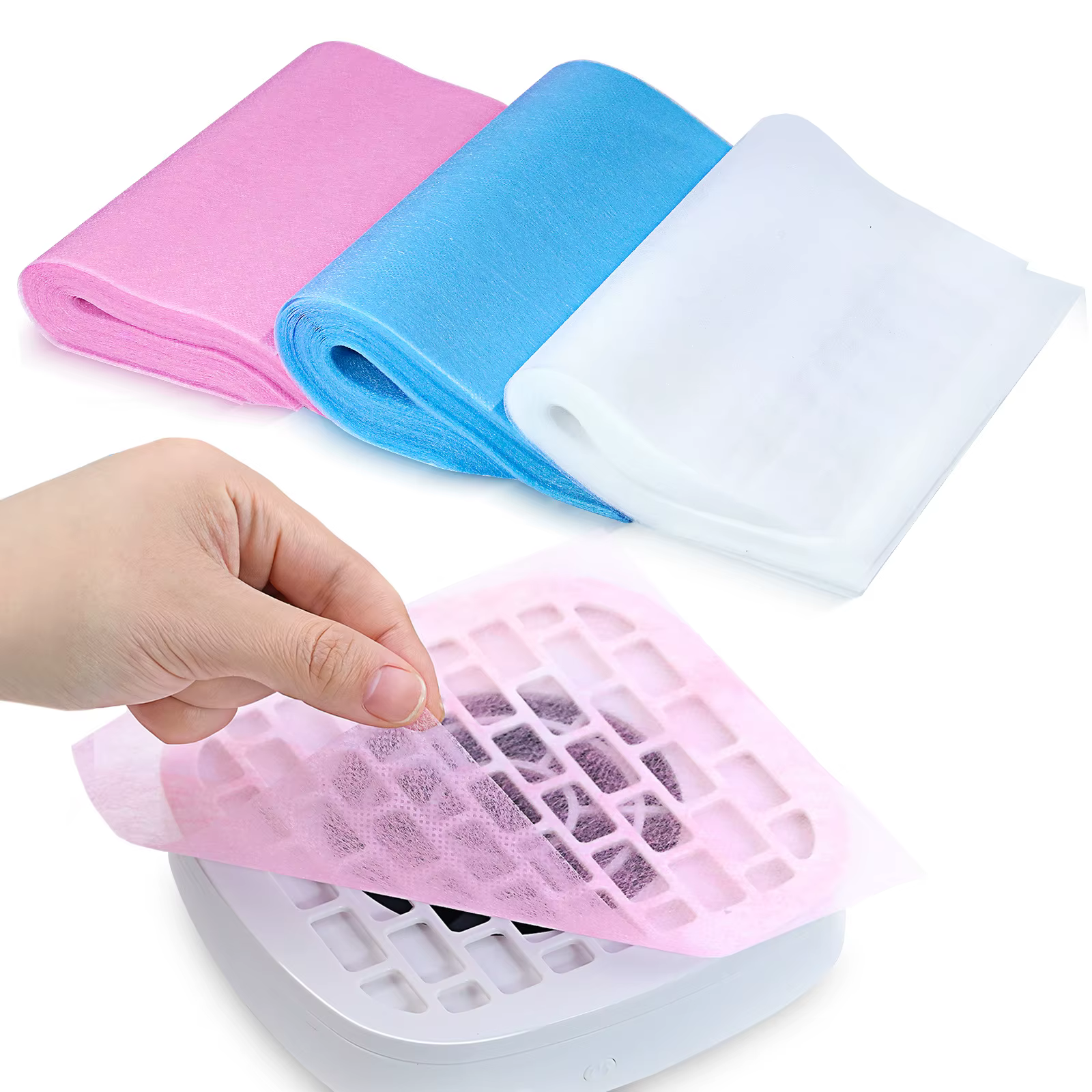 100 pièces Nail Art collecteur de poussière filtre papier ongles collecteur de poussière filtre filtres à poussière jetables pour la plupart des ongles poussière aspirateur Machine