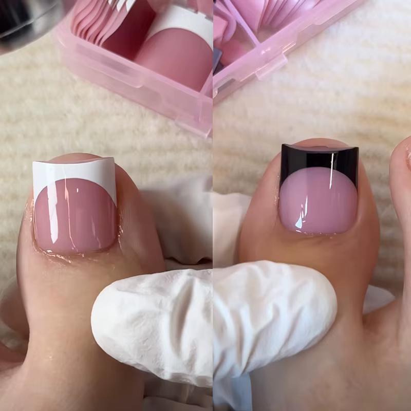 Ensemble d'ongles français d'été