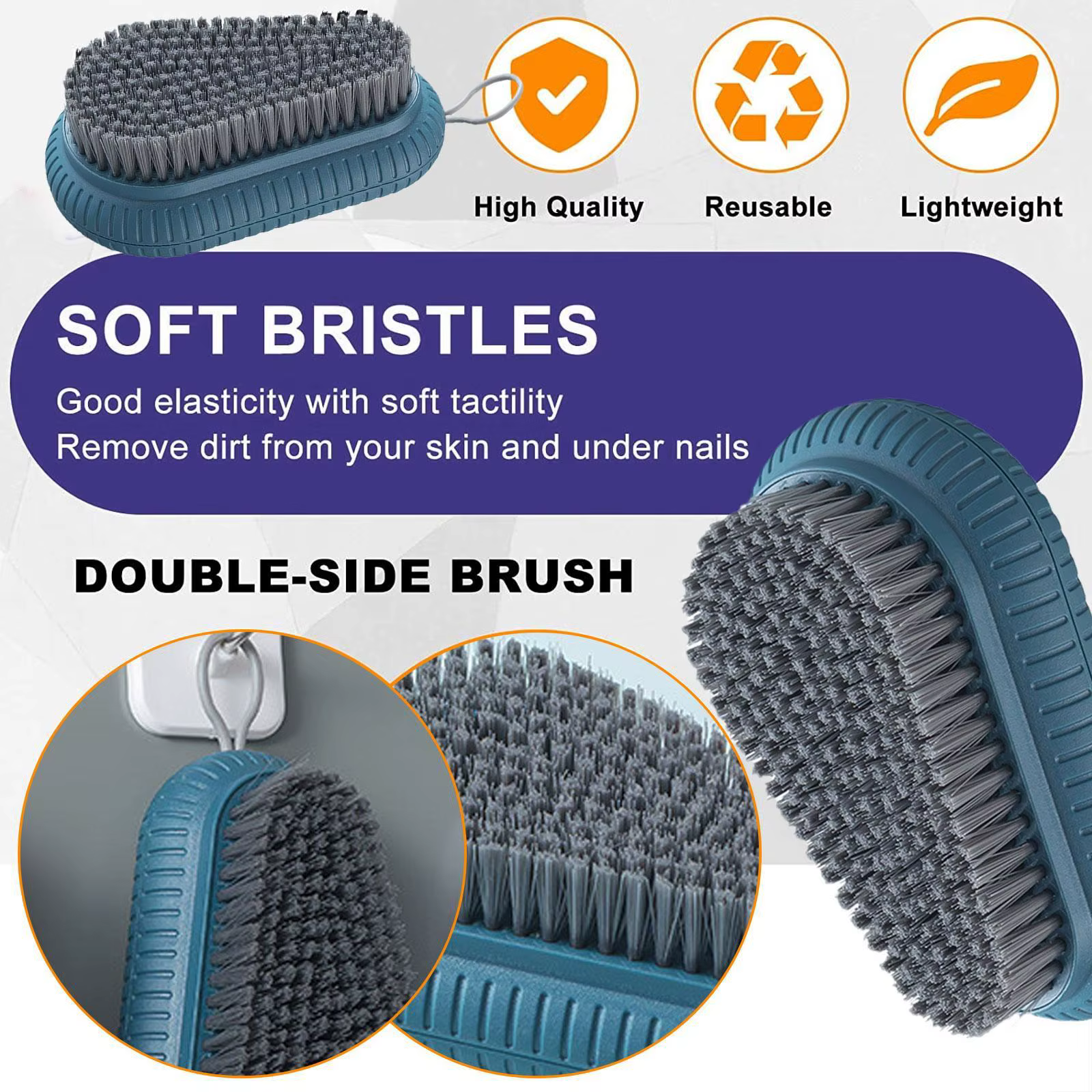 Brosse à ongles pour le nettoyage des ongles