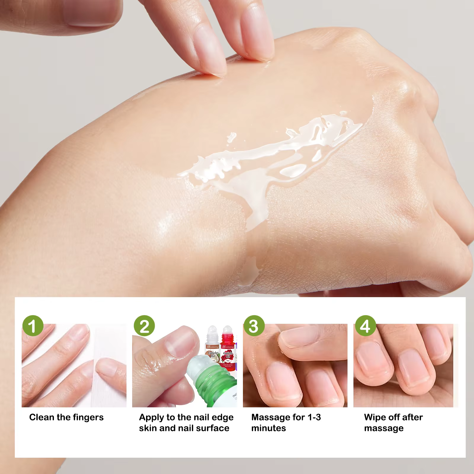 Huile nutritionnelle pour soins des ongles