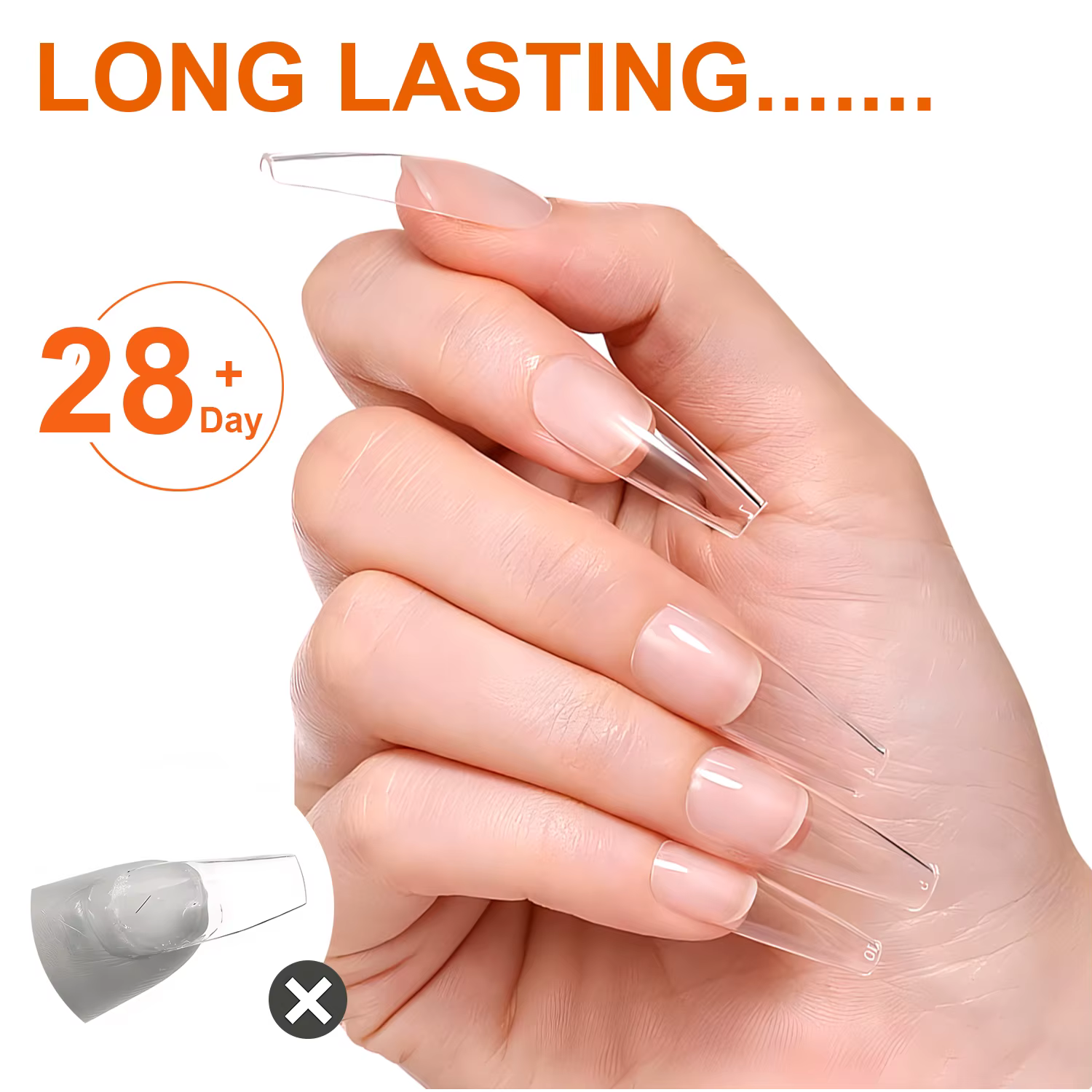 Colle à ongles solide, Gel pour pression sur les ongles