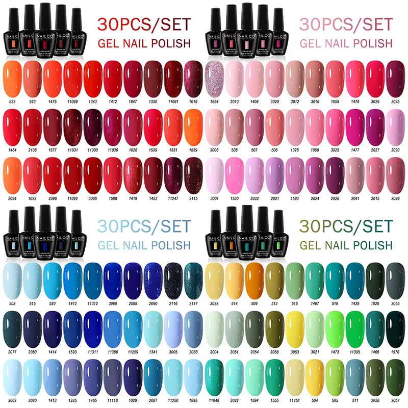 NAILCO 15ml 30pcs/Set Vernis à ongles gel UV semi-permanent Esmalte